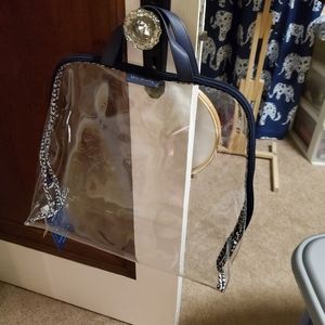 Vera Bradley clear cosmetics bag